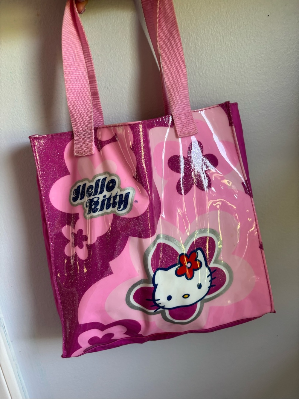 Hello Kitty Pink Floral Tote Bag